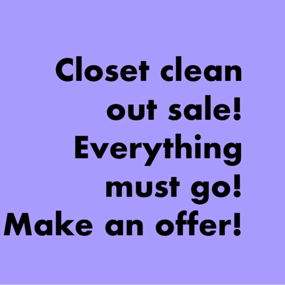 Closet Clean out, make an offer😊